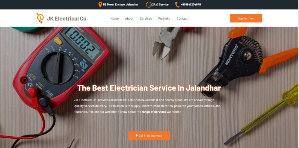 Services & Portfolio Website